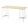 TILLSLAG/MITTCIRKEL - desk, lively pine effect/white, 140x60 cm | IKEA Indonesia - PE907504_S1