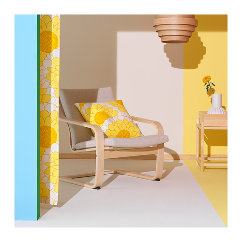 POÄNG armchair cushion with low back