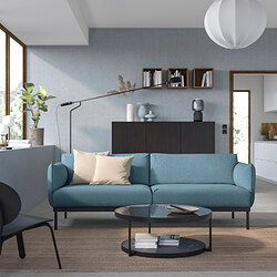 ÄPPLARYD - 3-seat sofa, Gunnared light blue