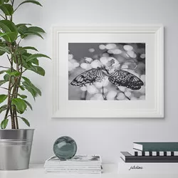 EDSBRUK - Bingkai foto, putih, 40x50 cm