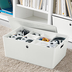 KUGGIS - Insert with 8 compartments, white