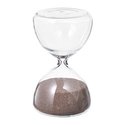 EFTERTÄNKA - Jam pasir dekoratif, kaca bening/warna pasir, 10 cm