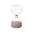 EFTERTÄNKA - Decorative hourglass, clear glass/sand, 15 cm
