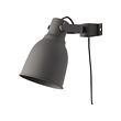 HEKTAR - Lampu sorot dinding/jepit, abu-abu tua