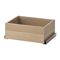 KOMPLEMENT - Laci, efek kayu oak diwarnai putih, 50x35 cm