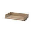 KOMPLEMENT - Drawer with glass front, white stained oak effect, 100x58 cm