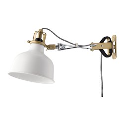RANARP - Lampu sorot dinding/jepit, putih pudar