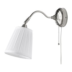 ÅRSTID - Wall lamp, nickel-plated/white