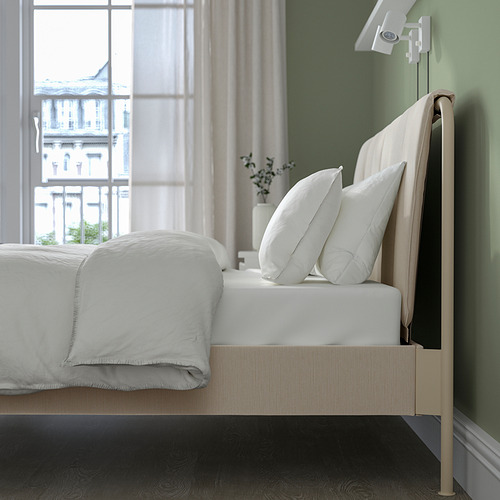 TÄLLÅSEN rangka tempat tidur berpelapis