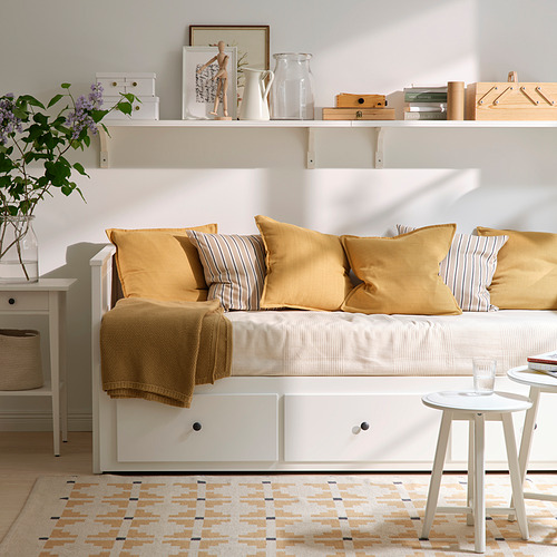 HEMNES dipan dengan 3 laci/2 kasur