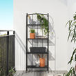 LÄCKÖ - Shelving unit, outdoor, grey, 61x160 cm