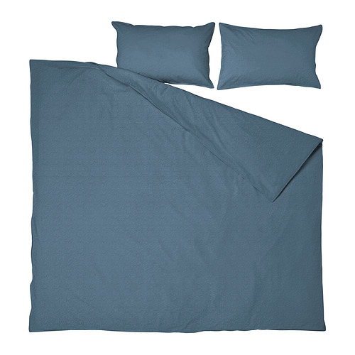 ÄNGSLILJA sarung duvet dan 2 sarung bantal