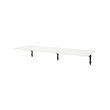 KROKSHULT/TRANHULT - Wall shelf, white stained aspen, 120x30 cm