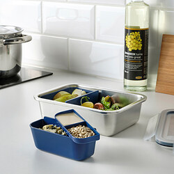 IKEA 365+ - Insert for food container, set of 2, dark blue