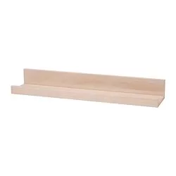 MOSSLANDA - Ambalan rak, kesan kayu birch, 55 cm