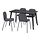 KARLPETTER/LISABO - meja dan 4 kursi, hitam/Gunnared abu-abu medium hitam, 140x78 cm | IKEA Indonesia - PE868878_S1