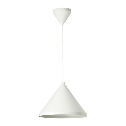NÄVLINGE lampu gantung, putih, 33 cm 