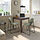 EKEDALEN/MÅNHULT - table and 2 chairs, dark brown/Hakebo grey-green, 80/120 cm | IKEA Indonesia - PE907761_S1