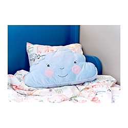 FJÄDERMOLN - Bantal kursi, biru muda, 59x34 cm