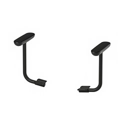 FLINTAN - Pair of armrests, black