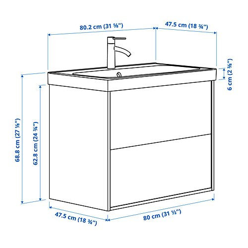 BACKSJÖN/ÄNGSJÖN Measurement Illustration