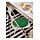 ÄNGSFRÄKEN - chair pad, green/white, 36 cm | IKEA Indonesia - PE971432_S1