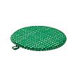 ÄNGSFRÄKEN - Chair pad, green/white, 36 cm