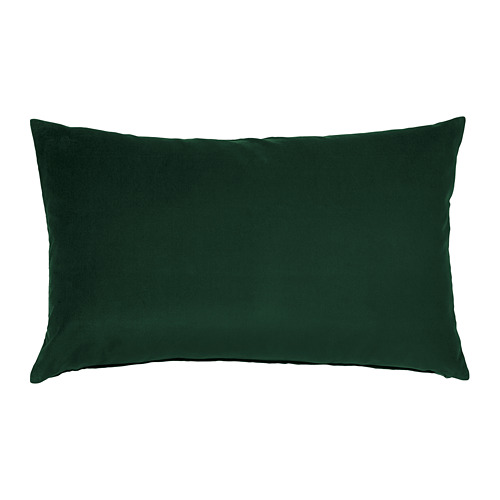 SANELA cushion cover, dark green, 40x65 cm IKEA Indonesia