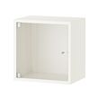 EKET - Wall cabinet with glass door, white, 35x25x35 cm