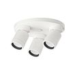 NYMÅNE - Ceiling spotlight with 3 spots, white
