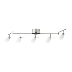 TIDIG - Ceiling spotlight with 5 spots, nickel-plated