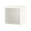 EKET - Kabinet dinding dengan pintu kaca, putih, 35x35x35 cm