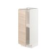 METOD - Base cabinet with shelves, white/Askersund light ash effect, 30x37x80 cm