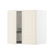METOD - Wall cabinet w dish drainer/2 doors, white/Bodbyn off-white, 60x37x60 cm