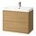 BACKSJÖN/ÄNGSJÖN - wash-stnd w drawers/wash-basin/tap, oak effect, 80x48x69 cm | IKEA Indonesia - PE908029_S1