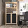 IVAR - unit rak dengan pintu, kayu pinus/kain felt, 89x30x179 cm | IKEA Indonesia - PE908146_S1