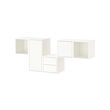 EKET - Wall-mounted cabinet combination, white, 175x35x70 cm