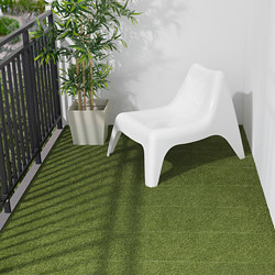 RUNNEN - Floor decking, outdoor, artificial grass, 0.81 m²