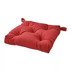 MALINDA - Bantal kursi, merah tua, 40/35x38x7 cm