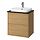 BACKSJÖN/ÄNGSJÖN - wash-stnd w drawers/wash-basin/tap, oak effect/black marble effect, 62x49x71 cm | IKEA Indonesia - PE908329_S1