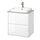 BACKSJÖN/ÄNGSJÖN - wash-stnd w drawers/wash-basin/tap, high-gloss white/grey stone effect, 62x49x71 cm | IKEA Indonesia - PE908318_S1