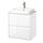 BACKSJÖN/ÄNGSJÖN - wash-stnd w drawers/wash-basin/tap, high-gloss white/white marble effect, 62x49x71 cm | IKEA Indonesia - PE908319_S1