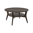 JAKOBSFORS - Coffee table, dark brown stained oak veneer, 80 cm