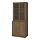 TONSTAD - komb pnympn dg pintu kaca geser, cokelat veneer kayu oak diwarnai/kaca bening, 82x47x201 cm | IKEA Indonesia - PE908333_S1