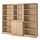 TONSTAD - komb pnympn dg pintu kaca geser, veneer kayu oak/kaca bening, 245x47x201 cm | IKEA Indonesia - PE908404_S1