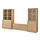 TONSTAD - TV storage combination, oak veneer/clear glass, 381x47x201 cm | IKEA Indonesia - PE908426_S1