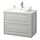 RUTSJÖN/TÄNNFORSEN - wash-stnd w drawers/wash-basin/tap, light grey/white marble effect, 82x49x76 cm | IKEA Indonesia - PE908496_S1