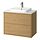 BACKSJÖN/ÄNGSJÖN - wash-stnd w drawers/wash-basin/tap, oak effect/white marble effect, 82x49x71 cm | IKEA Indonesia - PE908498_S1