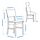 NORDEN/KARSKÄR table and 2 chairs