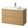 BACKSJÖN/ÄNGSJÖN - wash-stnd w drawers/wash-basin/tap, oak effect/white marble effect, 102x49x71 cm | IKEA Indonesia - PE908534_S1